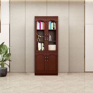 2-Door Wooden Office Cabinet – Sturdy Storage for Files & Supplies, Modern Design, Durable Wood Construction