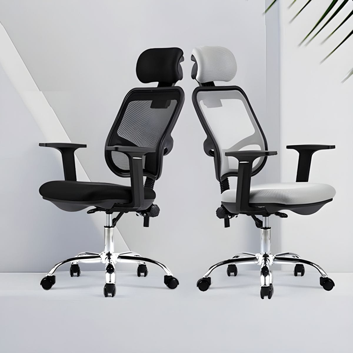 High-Back Orthopedic Chair With Adjustable Headrest