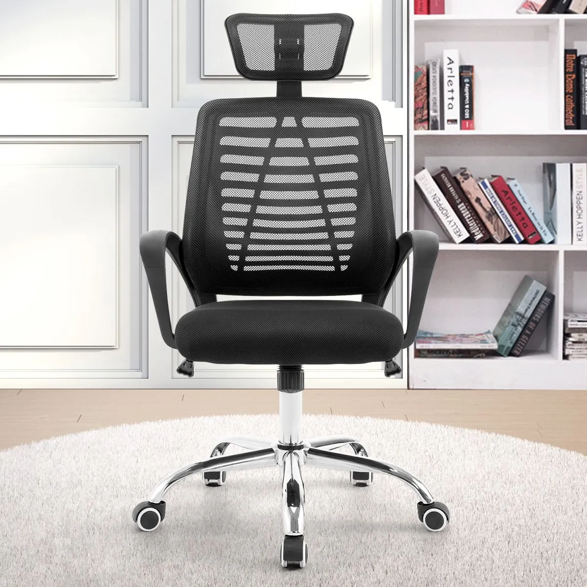 Mesh Ergonomic Office Chair with Adjustable Headrest