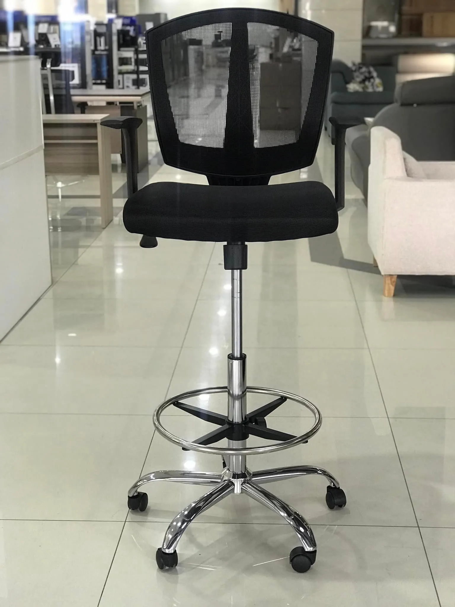 Ergonomic Drafting Mesh Chair