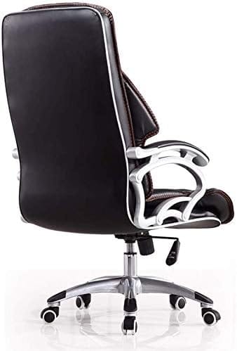 Genuine Leather Executive Office Chair – Premium Ergonomic Desk Chair with Adjustable Height, Tilt & Lumbar Support