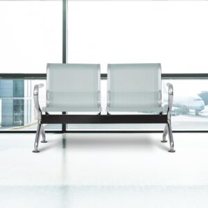 2-Link Metallic Waiting Bench