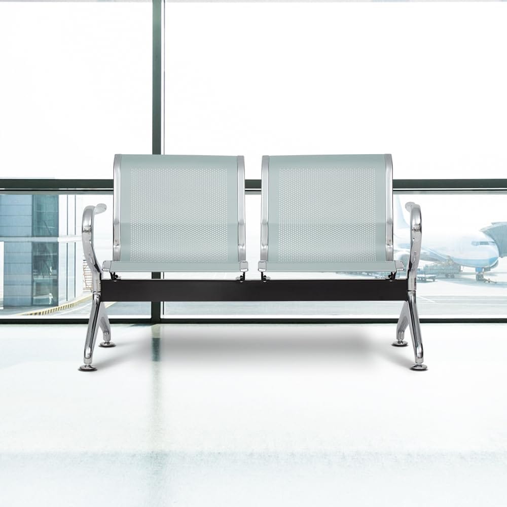 2-Link Metallic Waiting Bench
