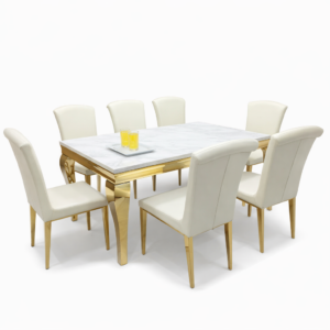 Chic Rectangular Dining Table Set (6-Seater)