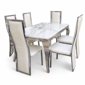 6 Seater Marble Dining Set