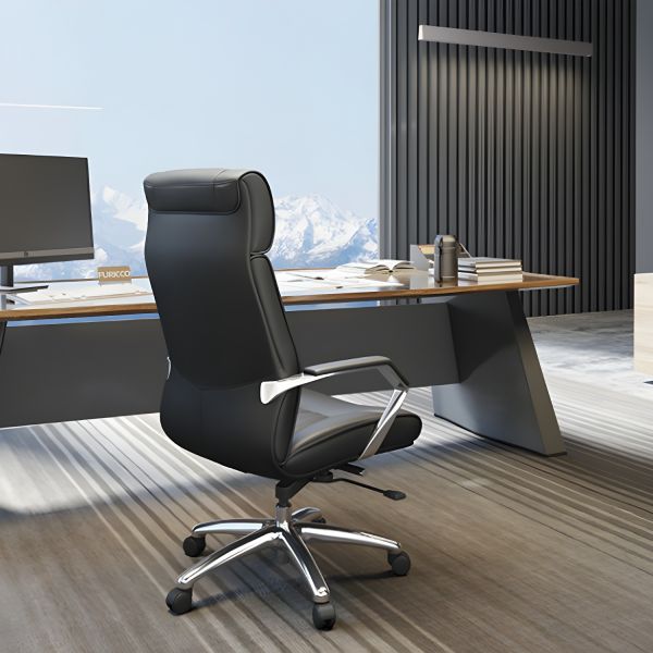 Executive Leather Office Chair – High Back Manager Seat