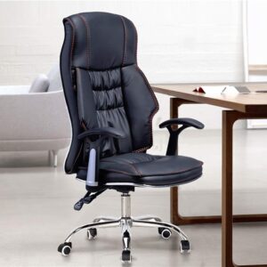 Orthopedic Office Chair – Ergonomic Executive Chair with Lumbar Support – Adjustable Seat Height & Armrests – Breathable Mesh Back
