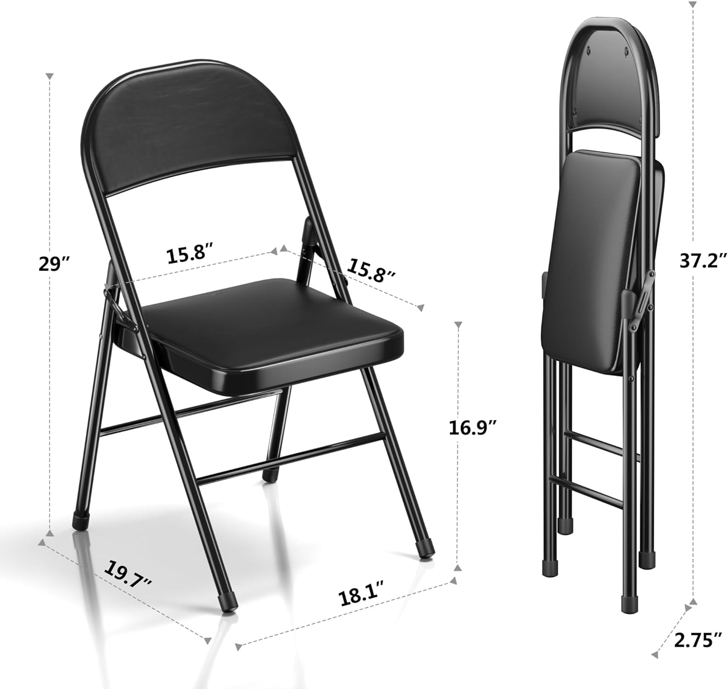 Foldable Padded Task Chair
