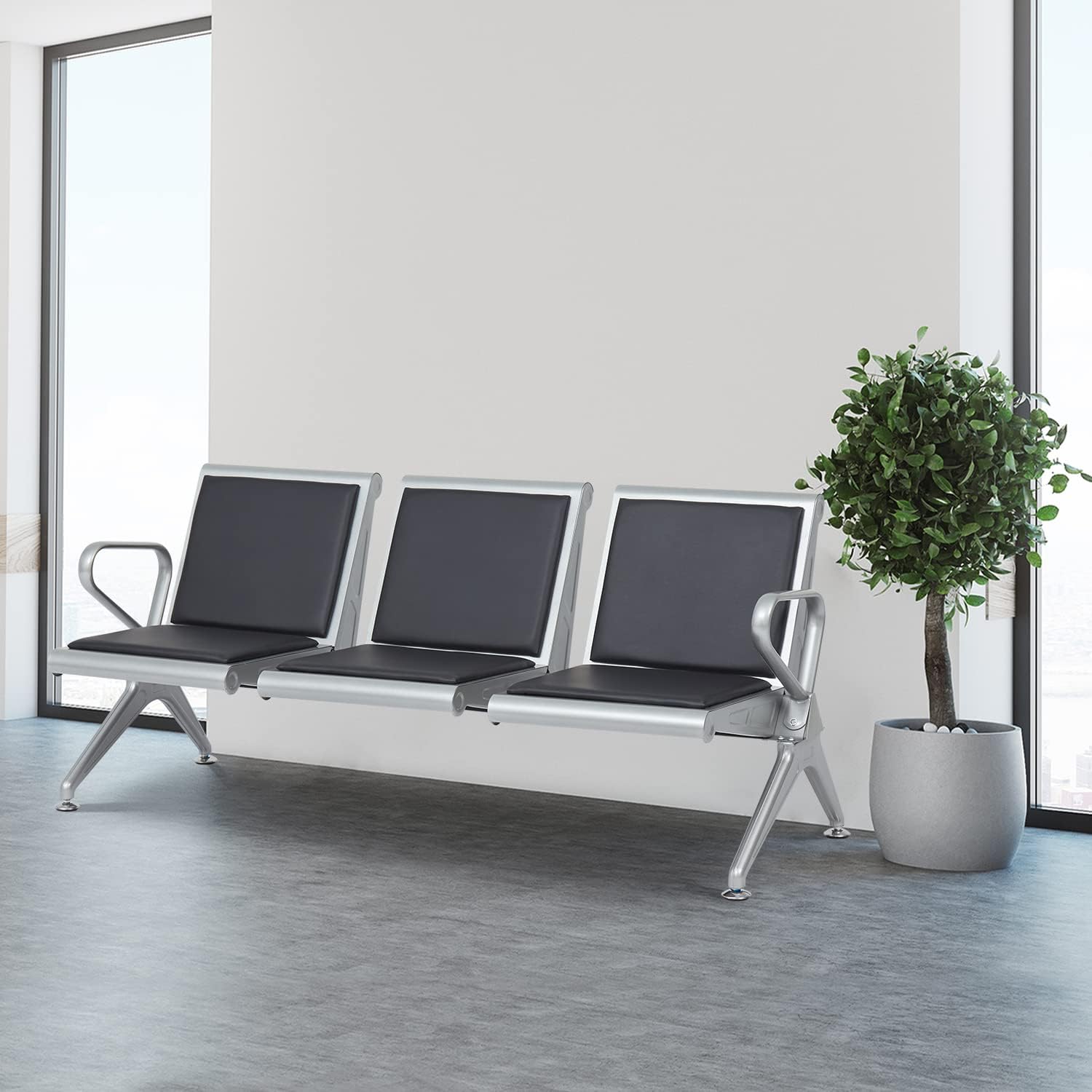 3-Seater Reception Office Bench