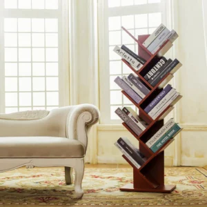 Modern Home and Office Multi-Tier Bookshelf – Durable, Space-Saving Storage Rack for Books, Decor, and Office Supplies