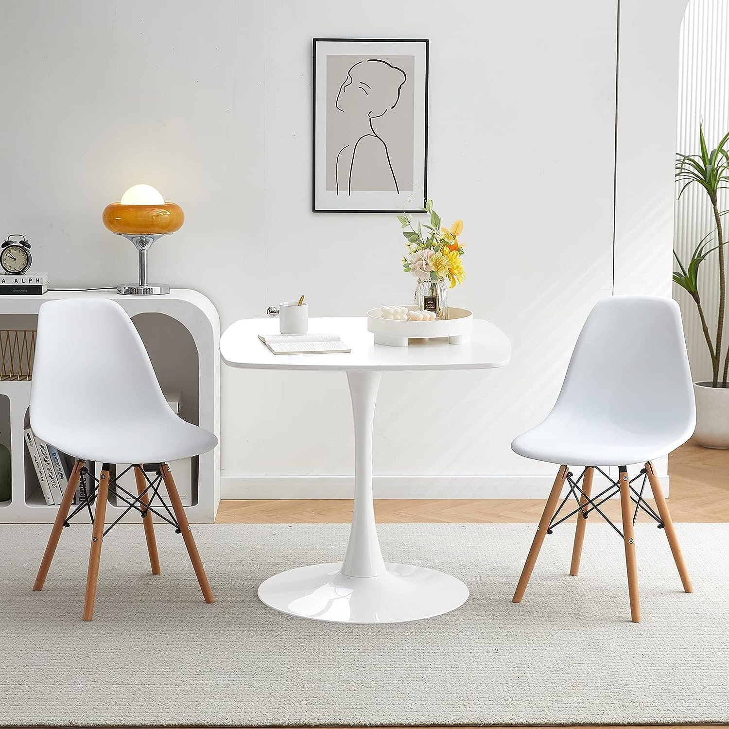2-Seater Modern Dining Table Set