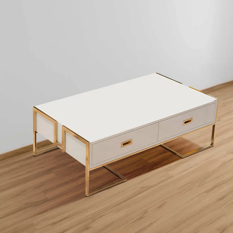 Modern White Wooden Coffee Table