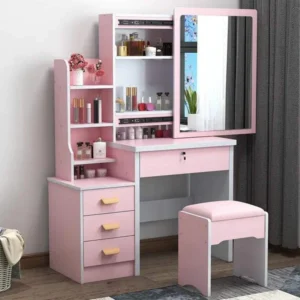 Dressing and Make-up Table – Elegant Vanity Table with Storage and Optional Mirror