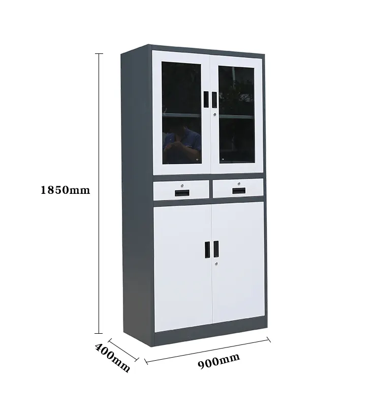 2-Door Heavy Duty Steel Cabinet With Safe