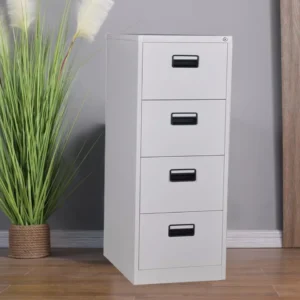4-Door Metallic Storage Cabinet – Durable, Lockable Filing Cabinet for Office, School & Industrial Use