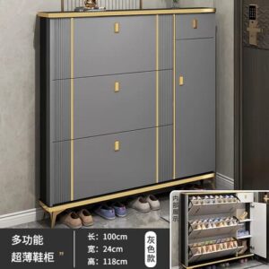 Modern Flip Shoe Rack – Space-Saving Shoe Organizer with Flip-Open Design – Sleek Entryway & Closet Storage – Easy Assembly