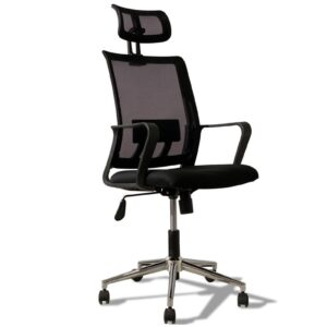 Ergocomfort High-Back Mesh Office Chair with Adjustable Headrest