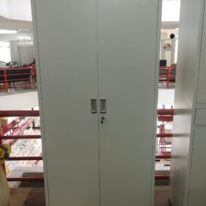 2-Door Metallic Cabinet With Opaque Doors