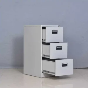 3-Drawer Metal Filing Cabinet – Sturdy Office Storage with Lock, Modern Space-Saving Design for Home & Workspace