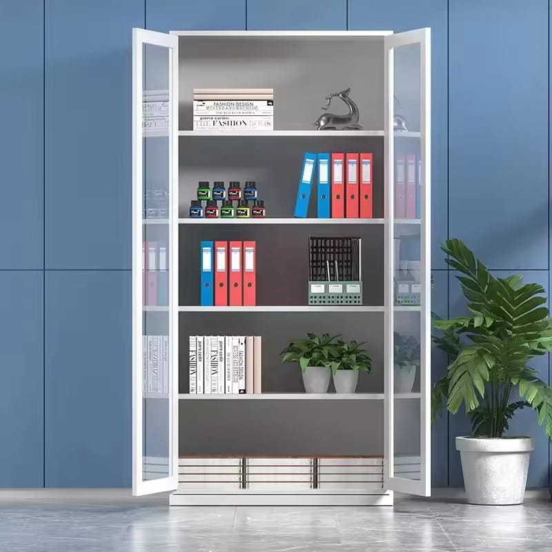 Full Glass Office Storage Cabinet