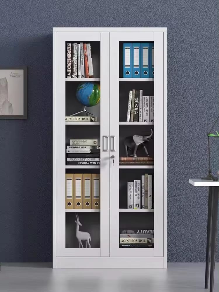 Full Glass Office Storage Cabinet