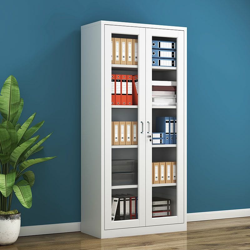 Full Glass Office Storage Cabinet
