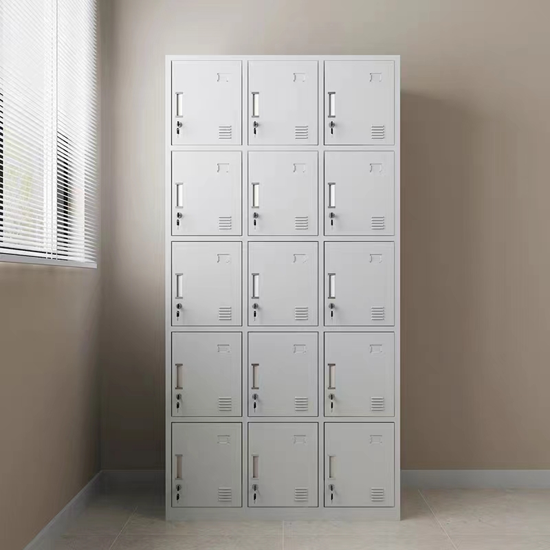 15-Door Steel Storage Locker Cabinet