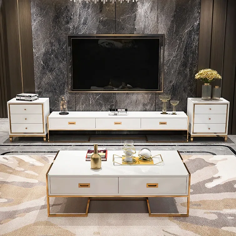 Modern White Wooden Coffee Table