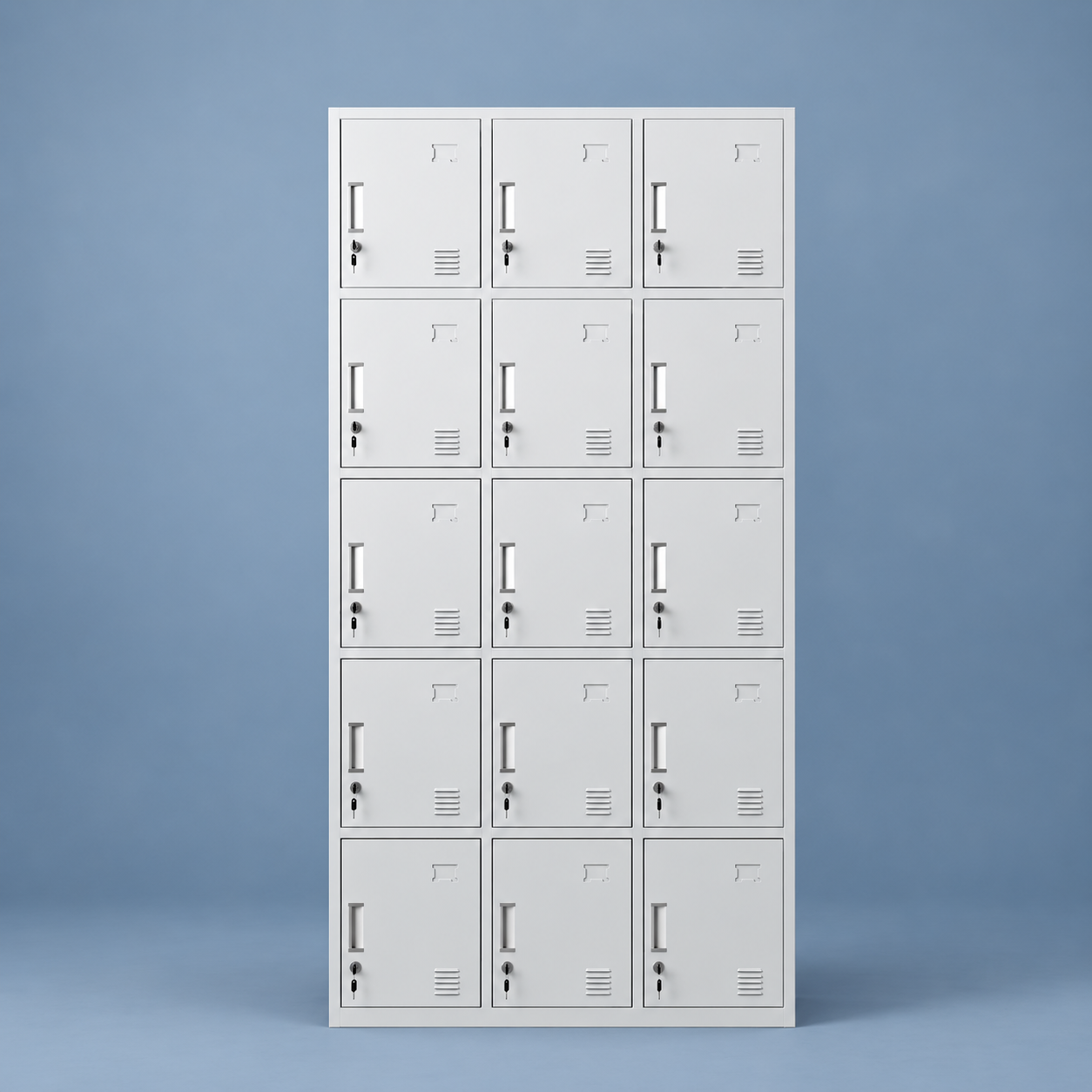15-Door Steel Storage Locker Cabinet